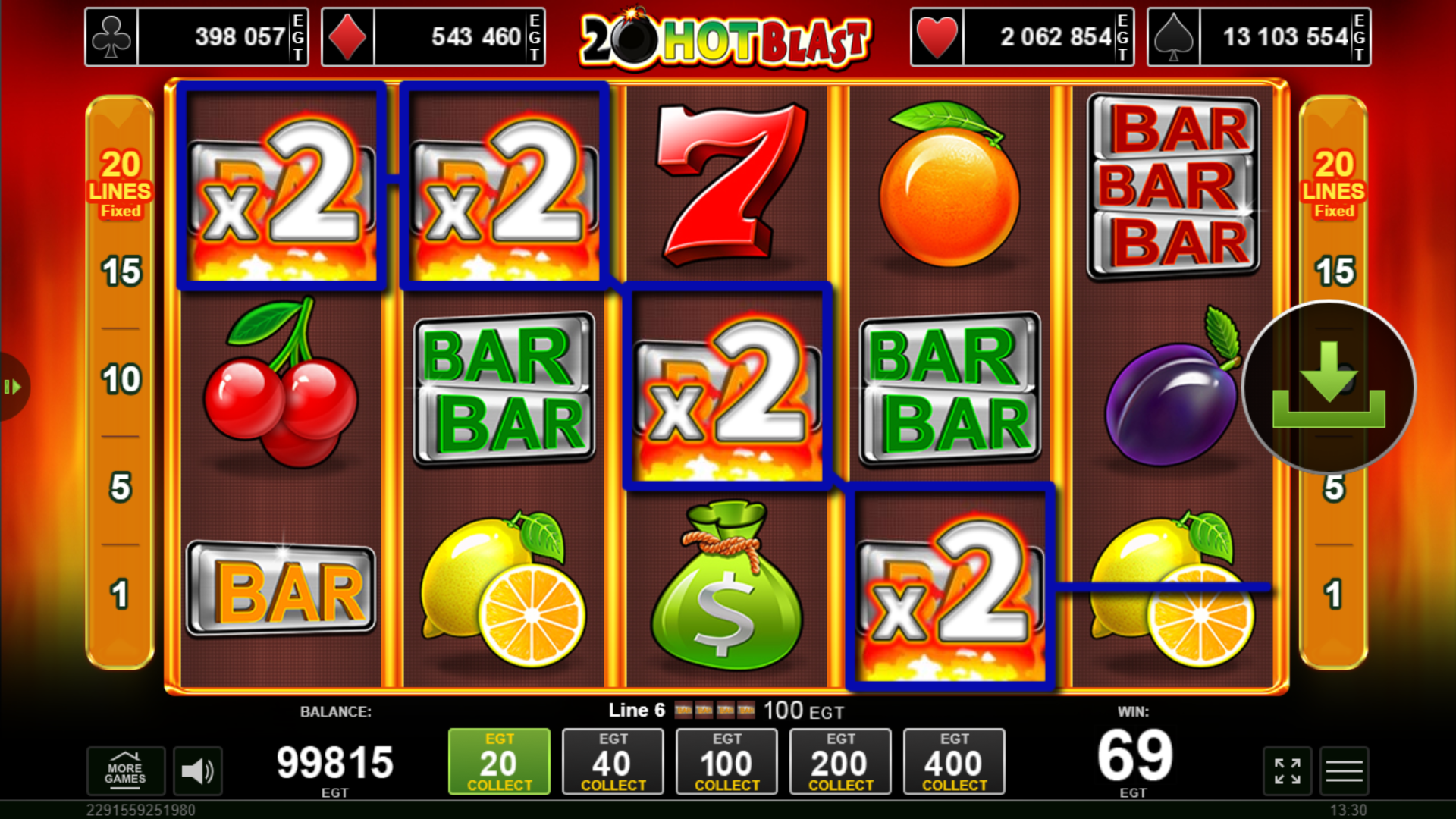 20 Hot Blast Slot Game