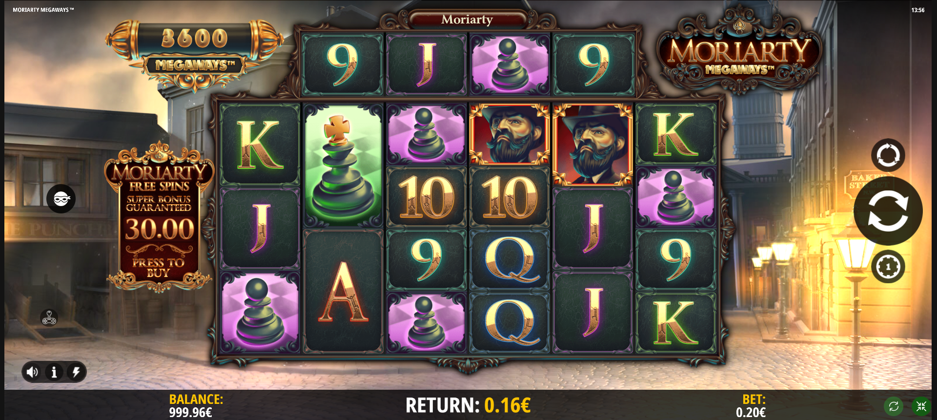 Moriarty Megaways Slot Game