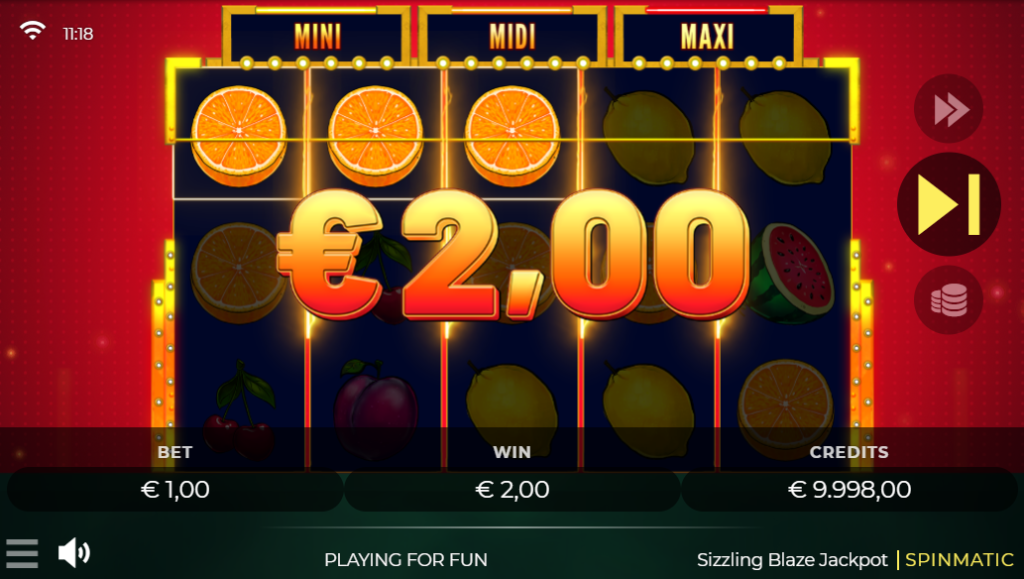 Sizzling Blaze Jackpot Slot Game